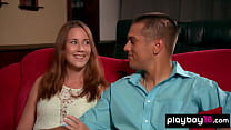 Busty pale skinned amateur slut fucked by her lover